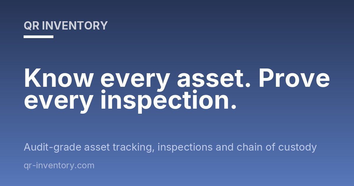 QR Inventory - Inventory & Parts Management software - logo