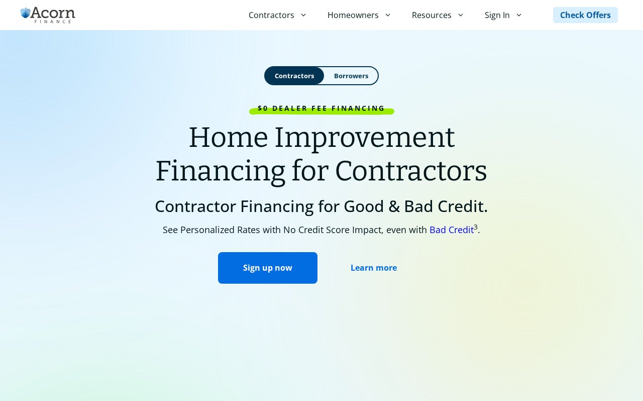 Acorn Finance - website image