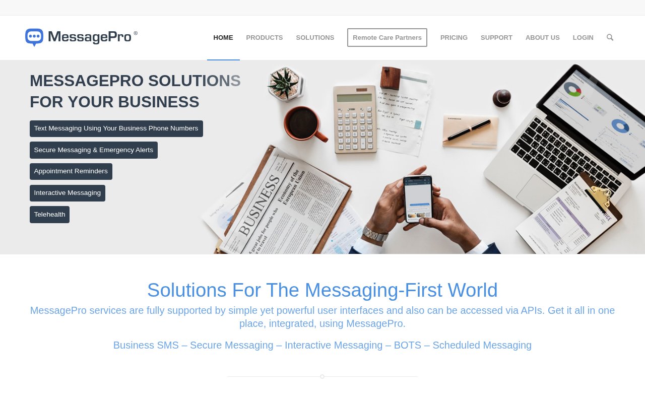 MessagePro - website image