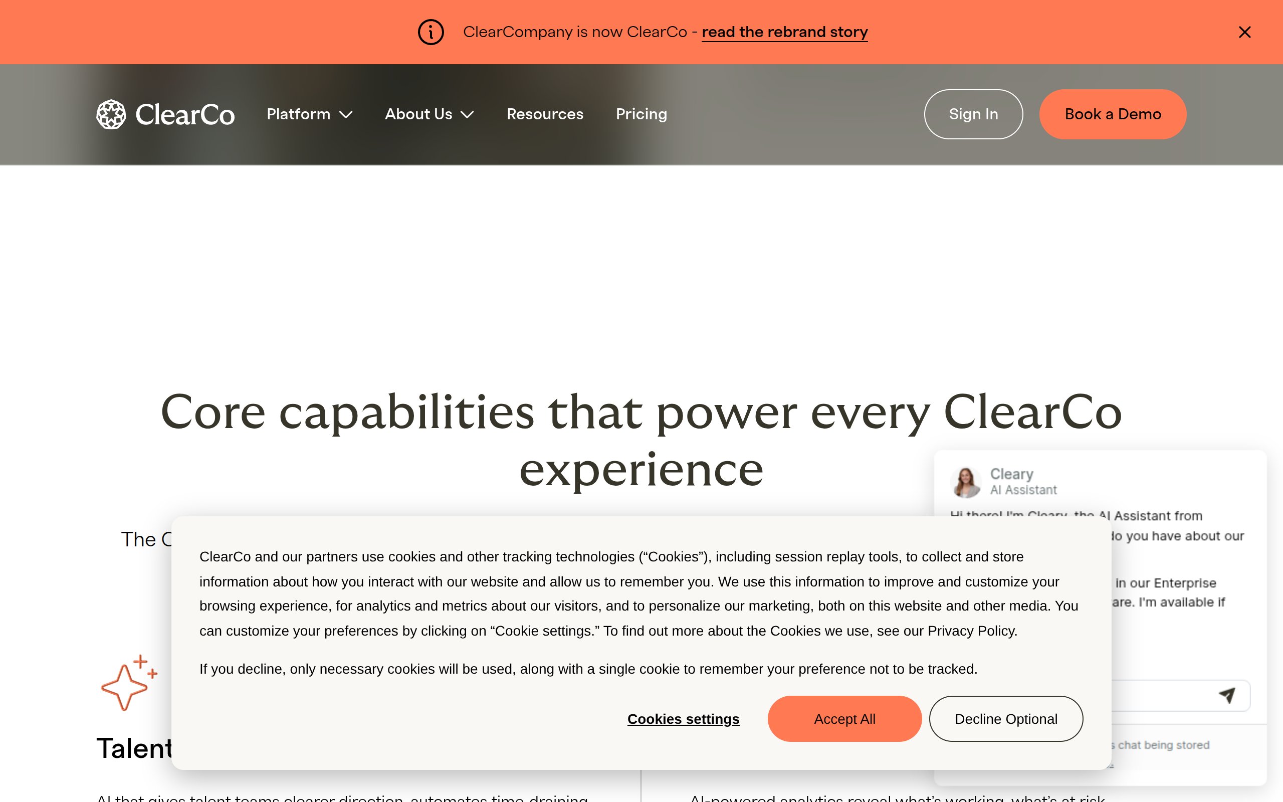 ClearCompany - website image