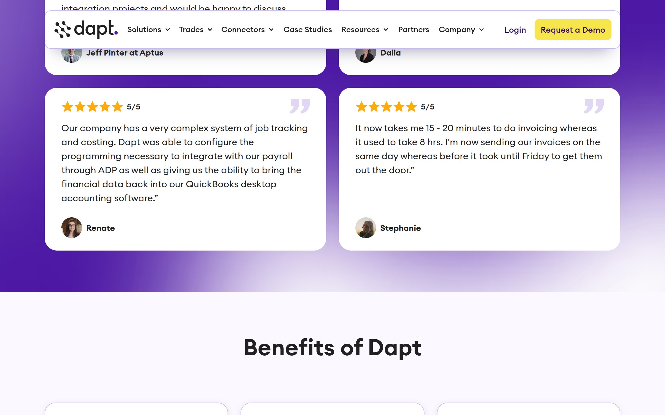 Dapt - website image