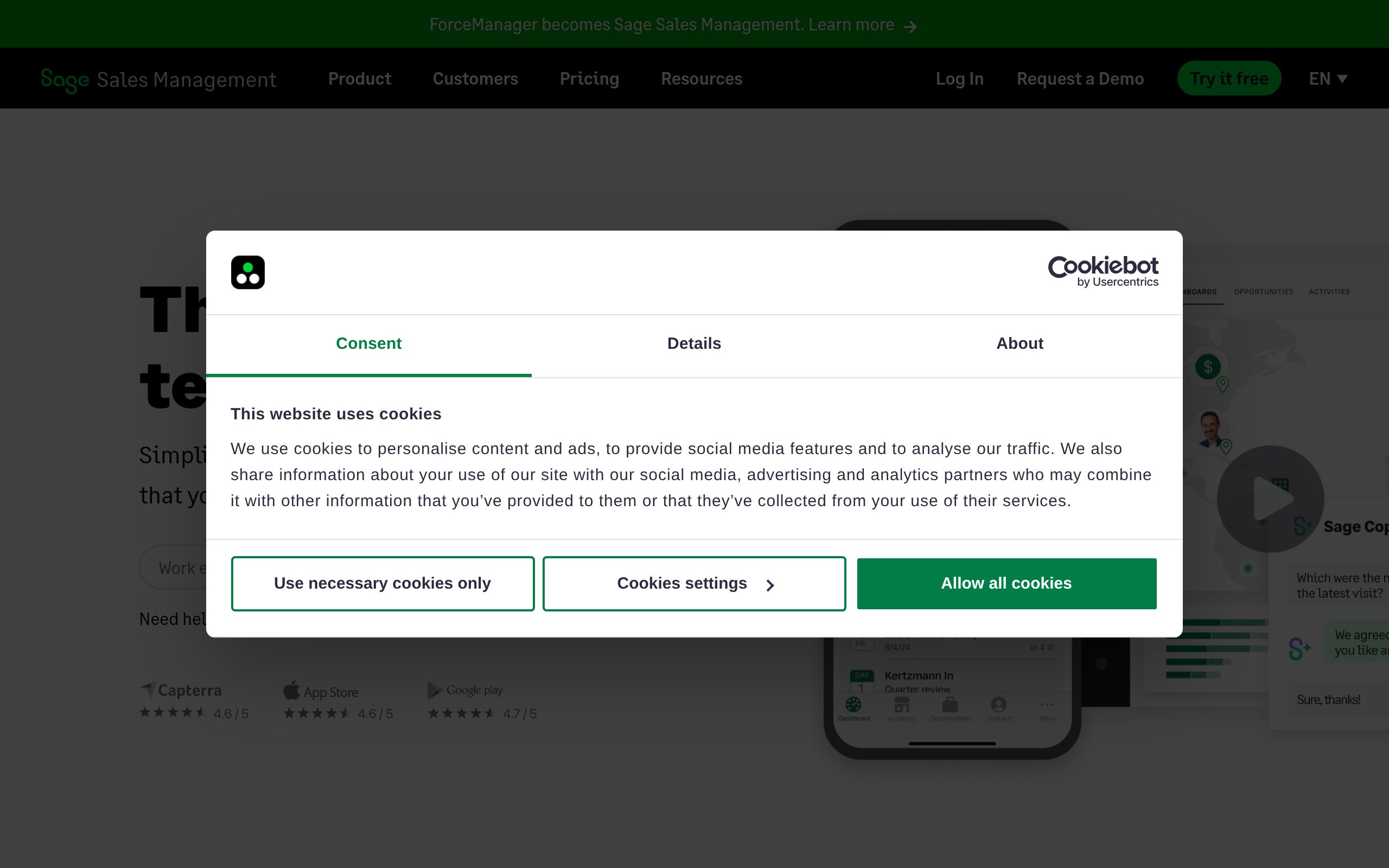 ForceManager - website image