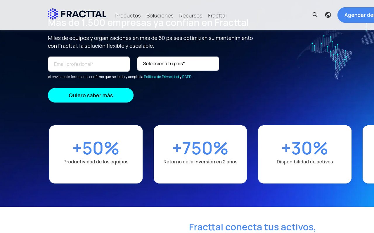 Fracttal - website image