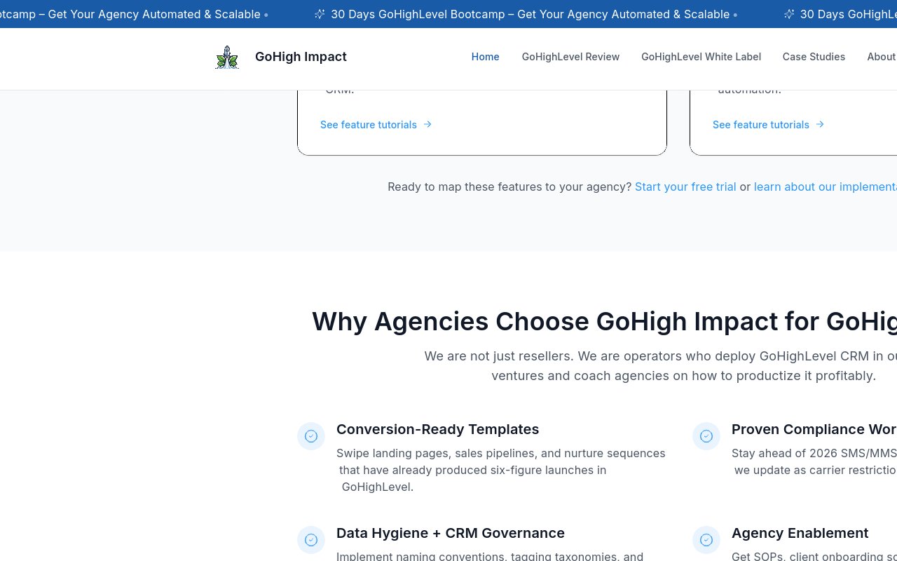 GoHighImpact - website image