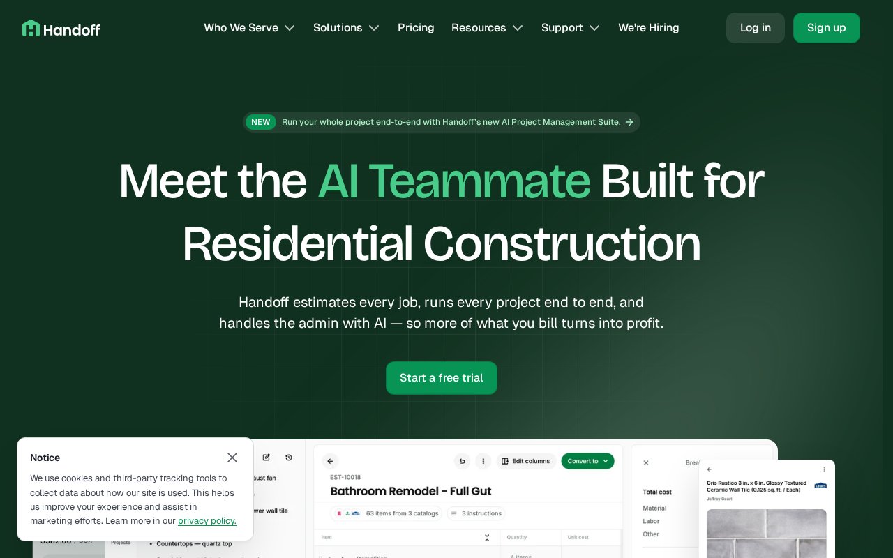 Handoff - website image