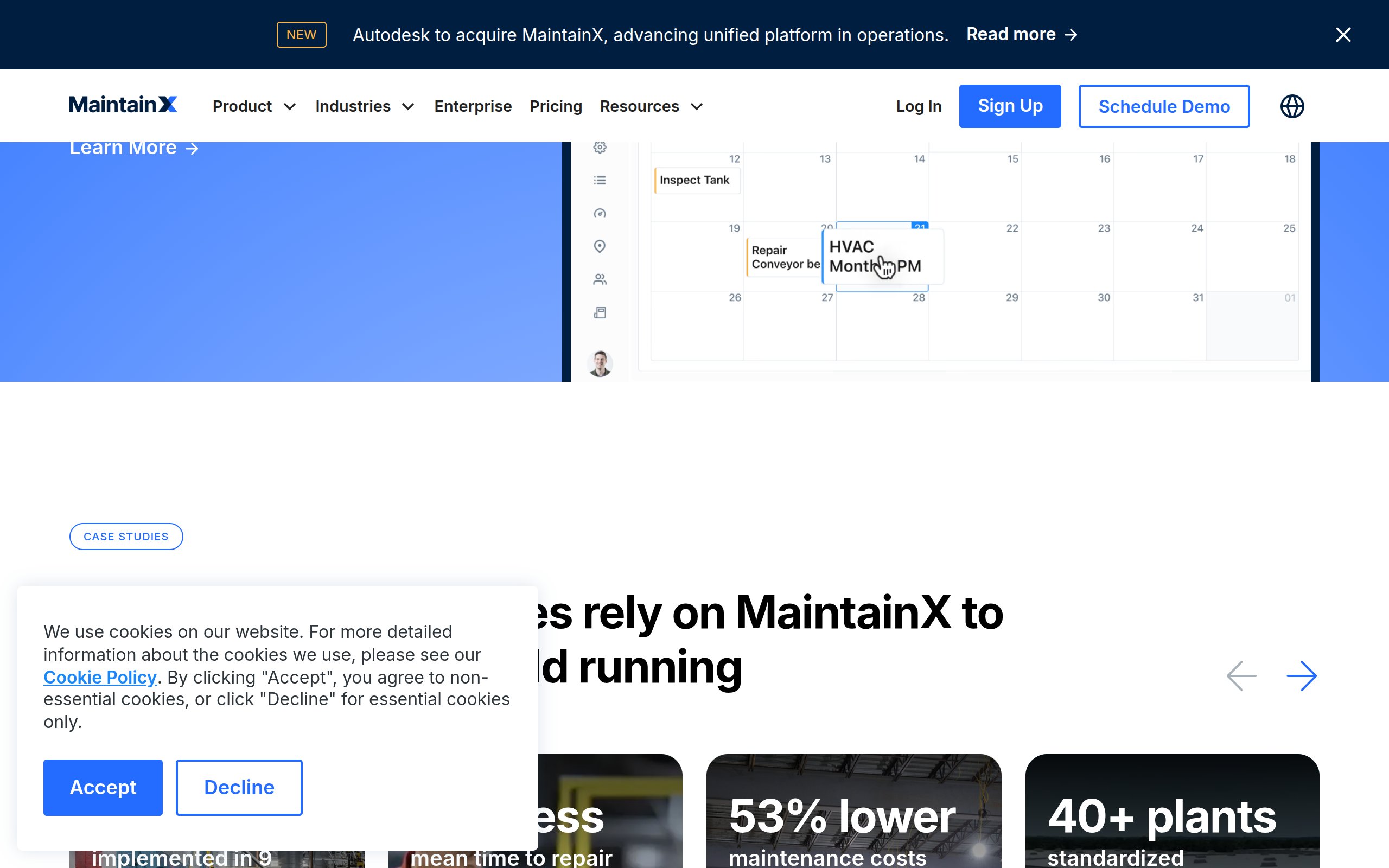 MaintainX - website image