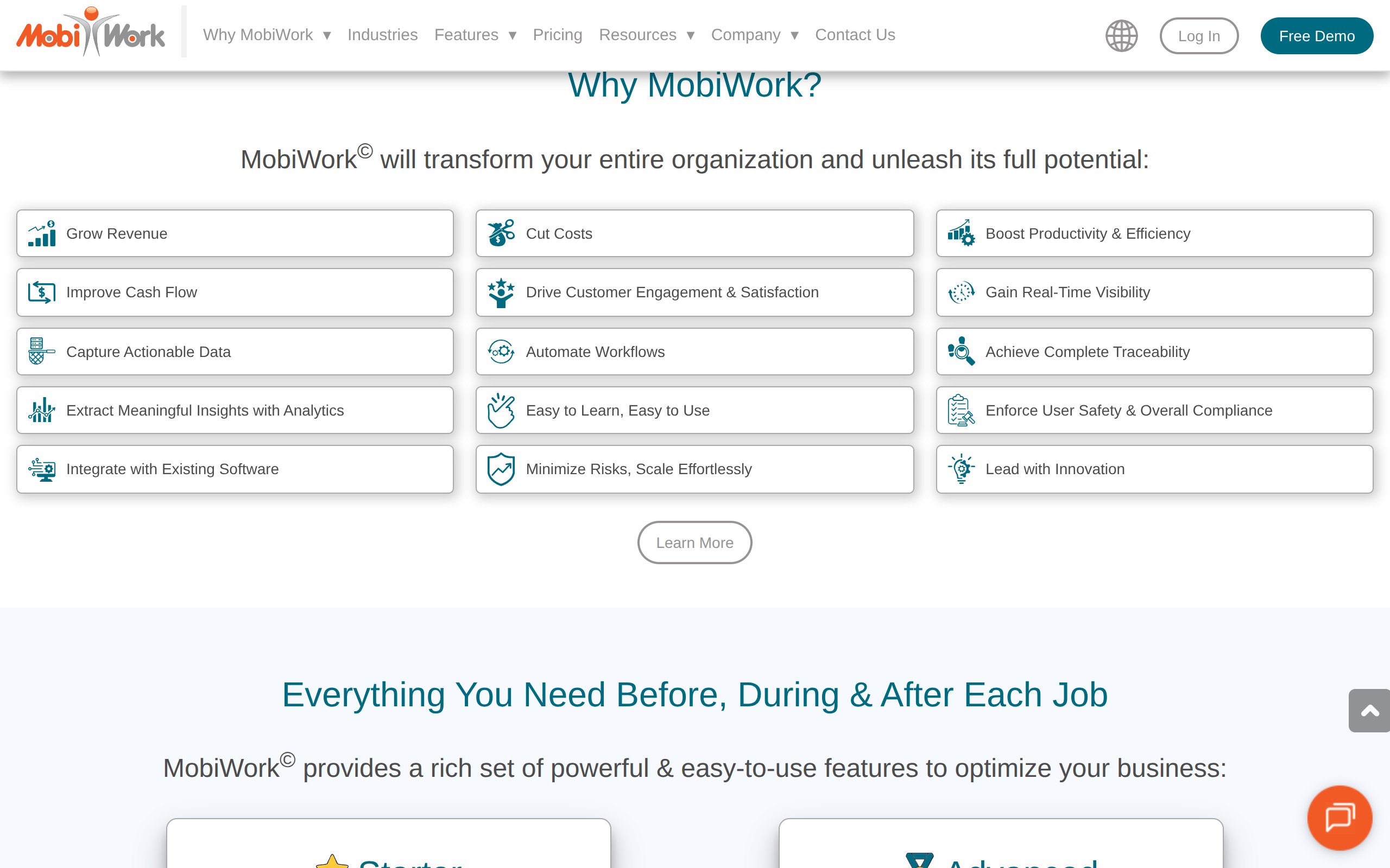 MobiWork - website image