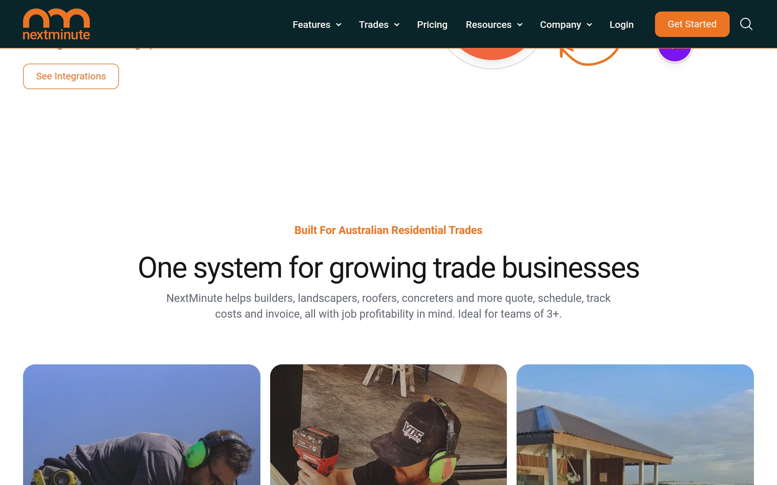NextMinute - website image