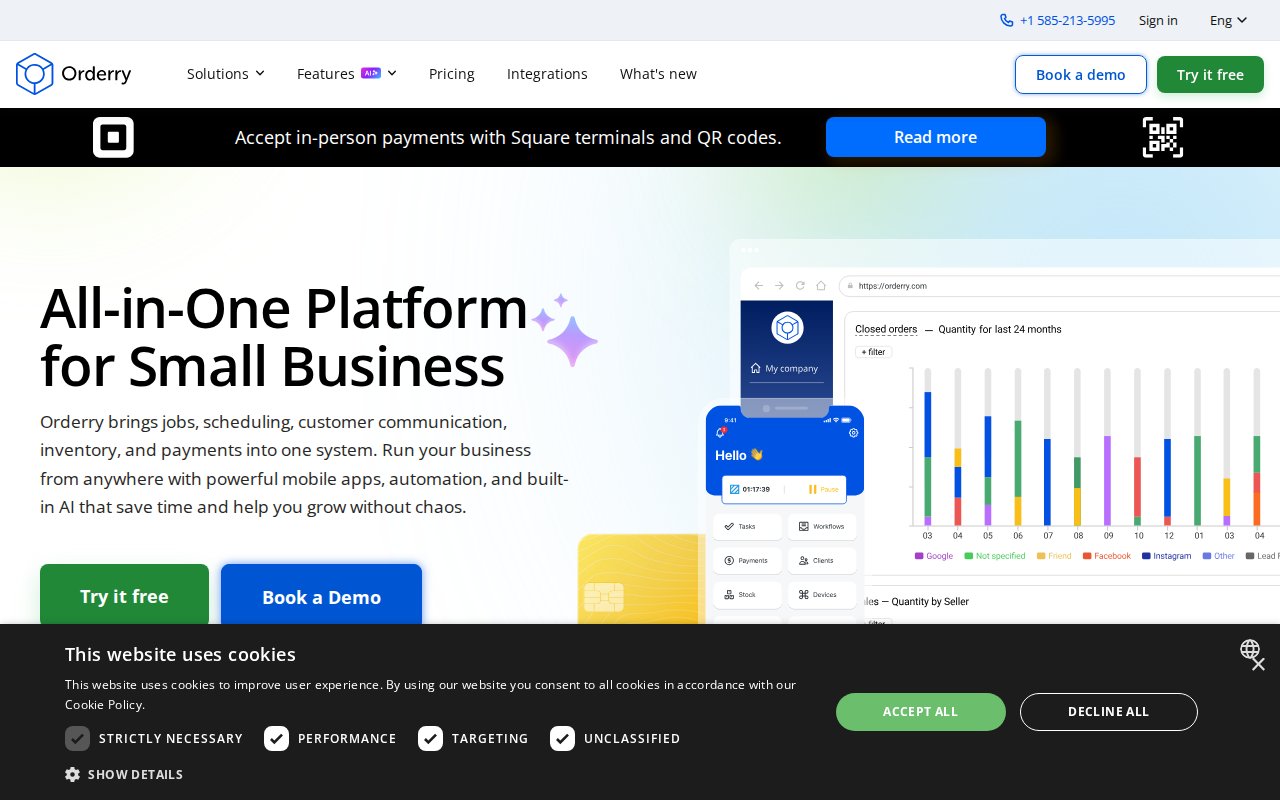 Orderry - website image