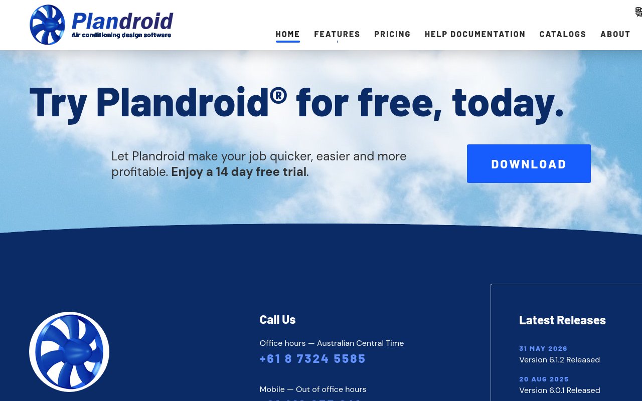 Plandroid - website image