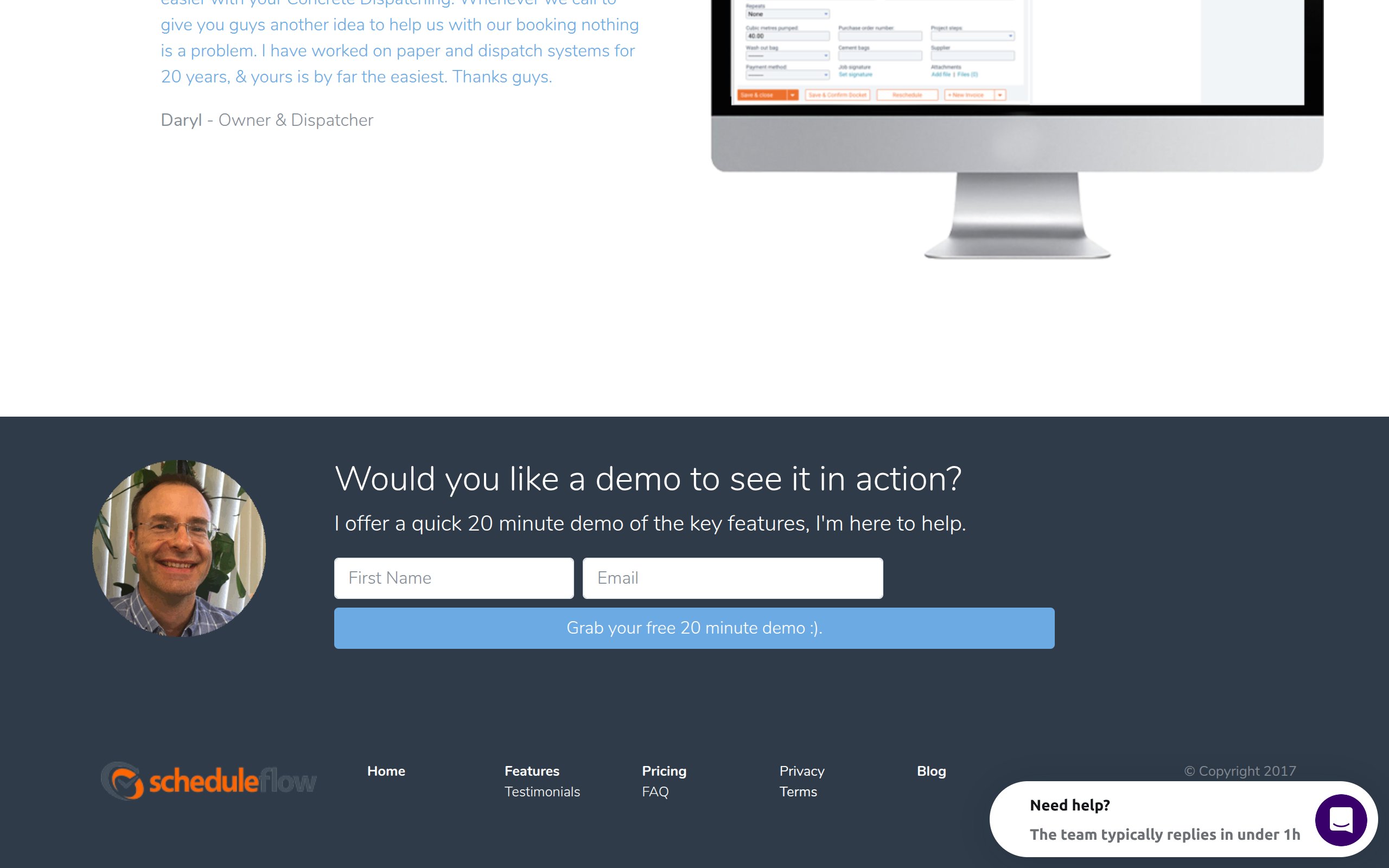 ScheduleFlow - website image