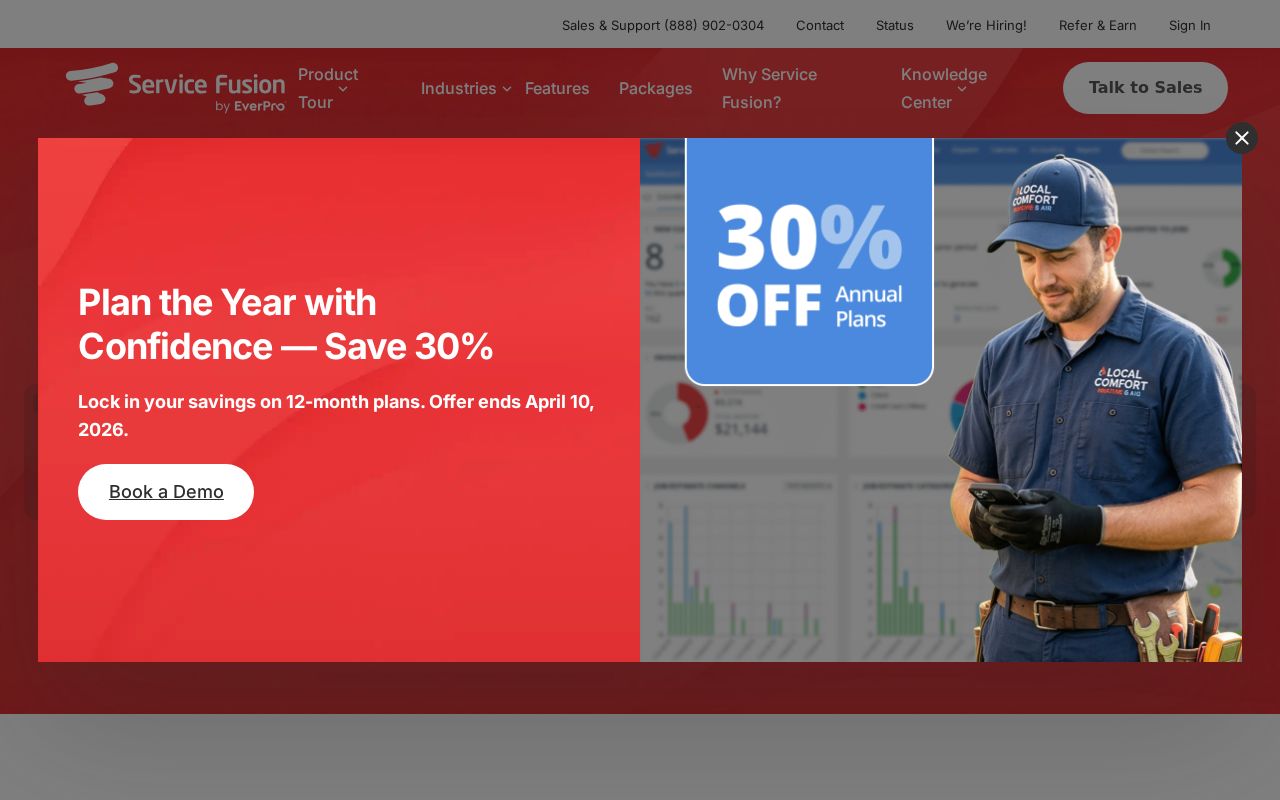 Service Fusion - website image