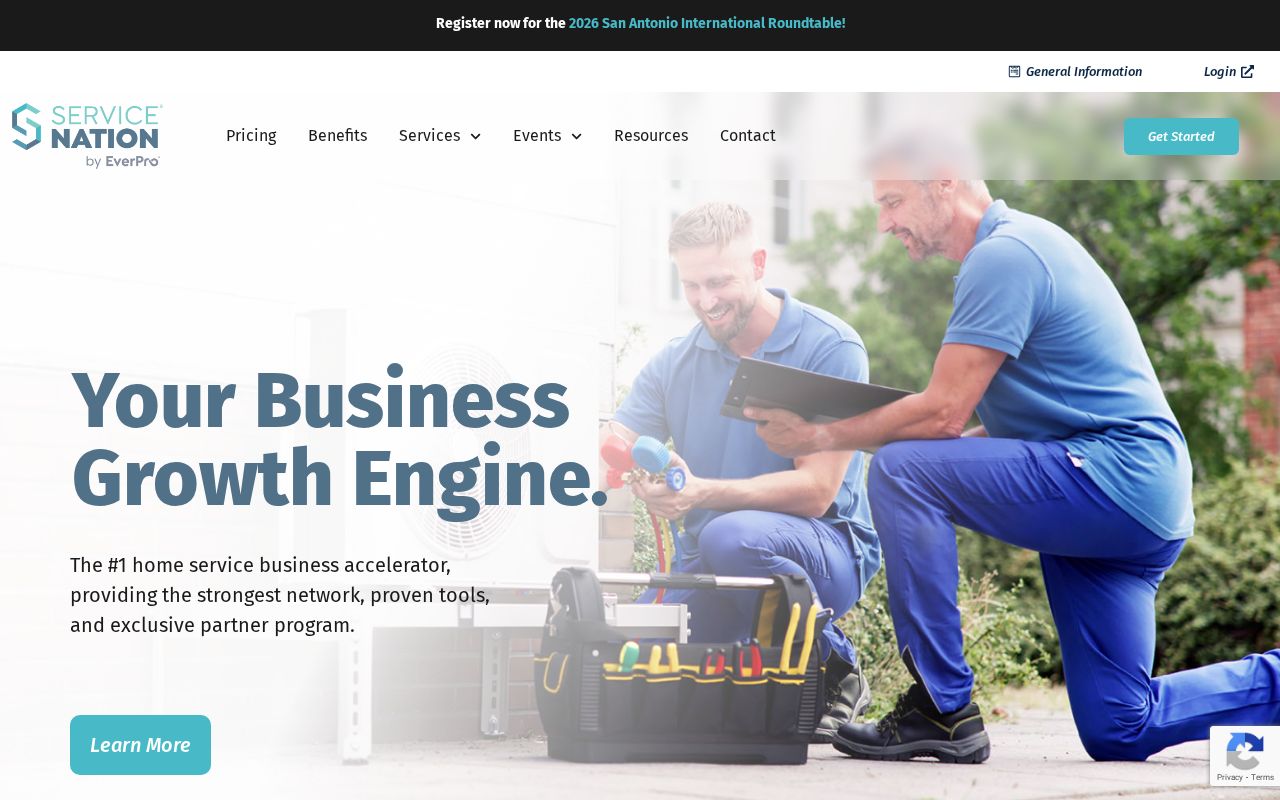 Service Nation - website image