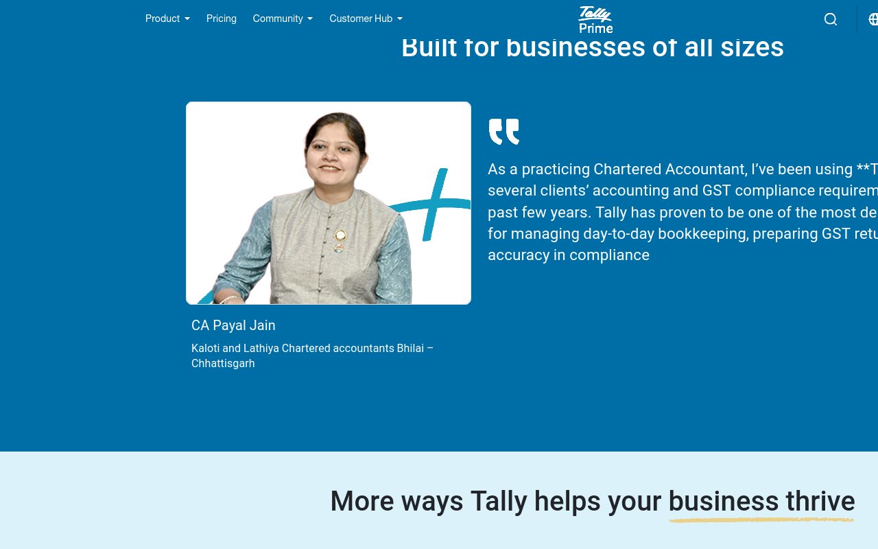 TallyPrime - website image
