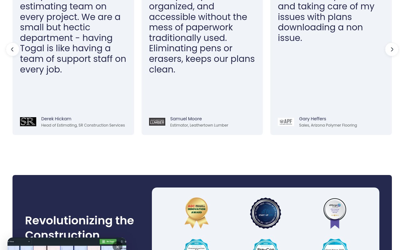 Togal.AI - website image