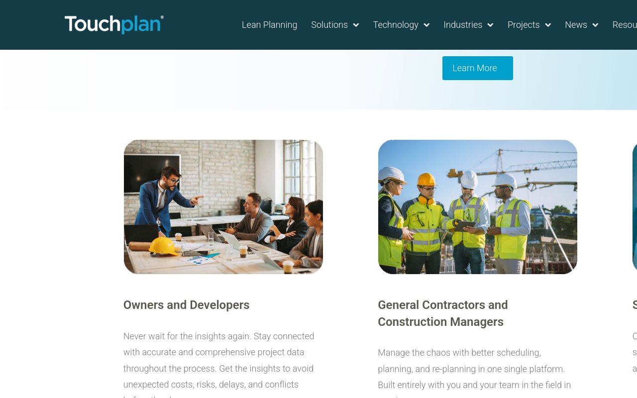 Touchplan - website image