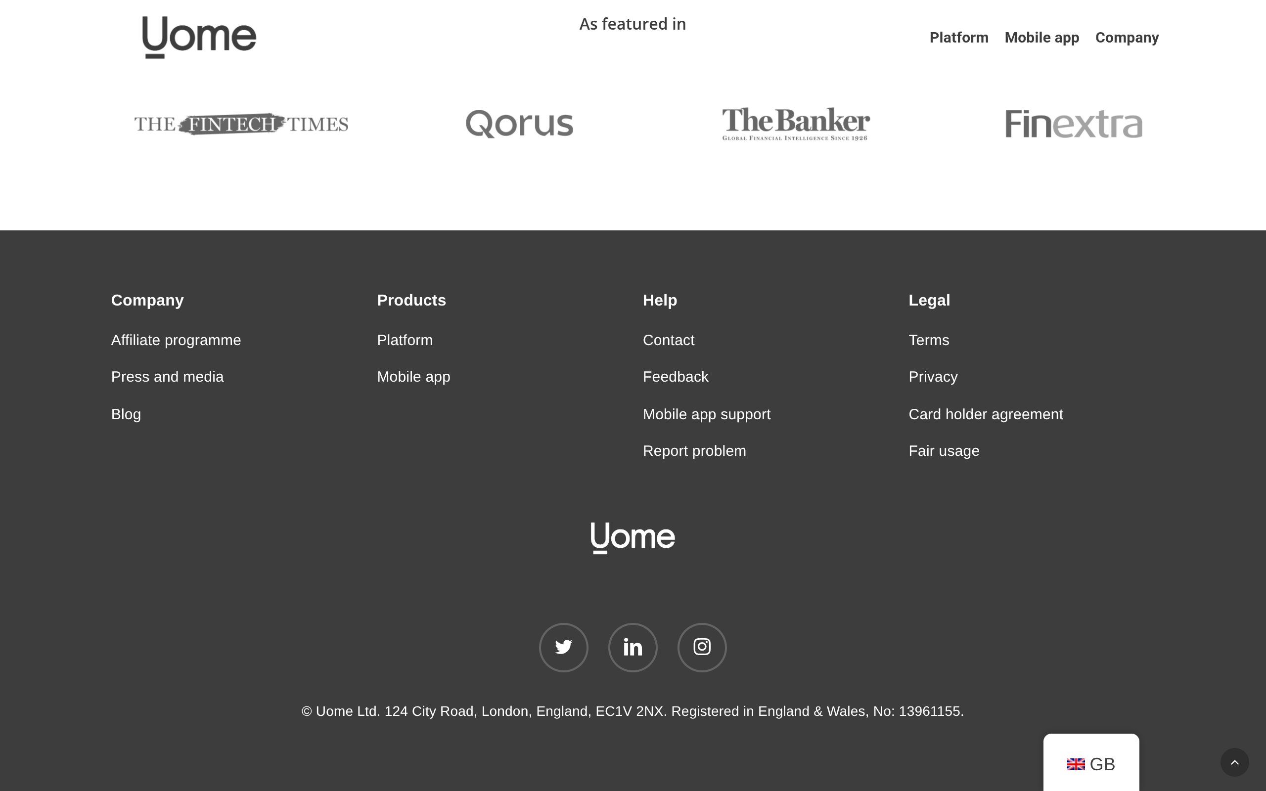 Uome - website image