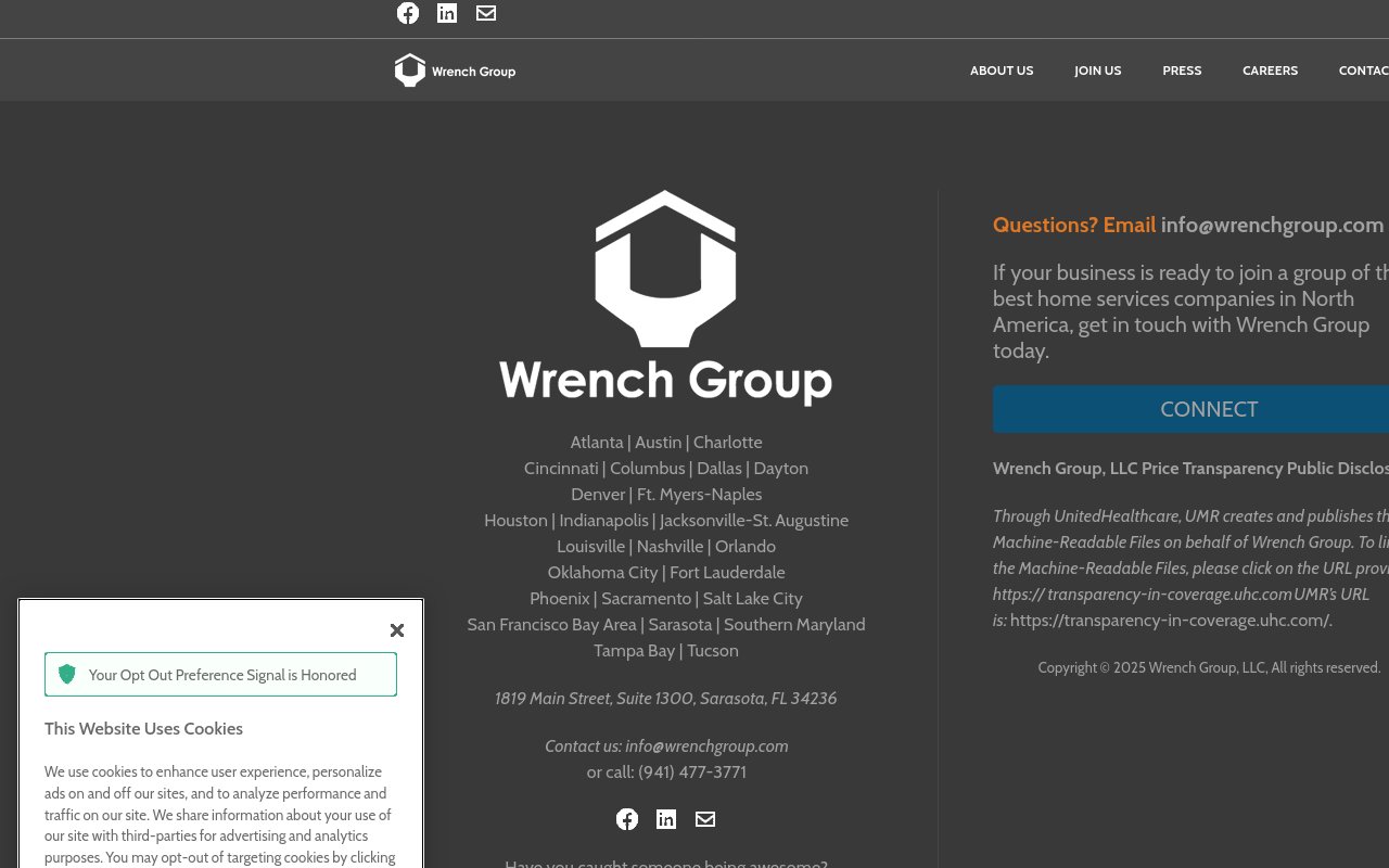 Wrench Group - website image