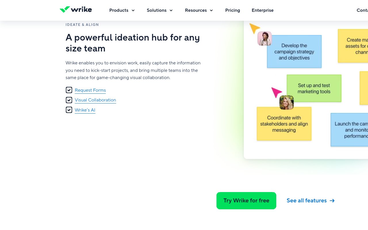 Wrike - website image