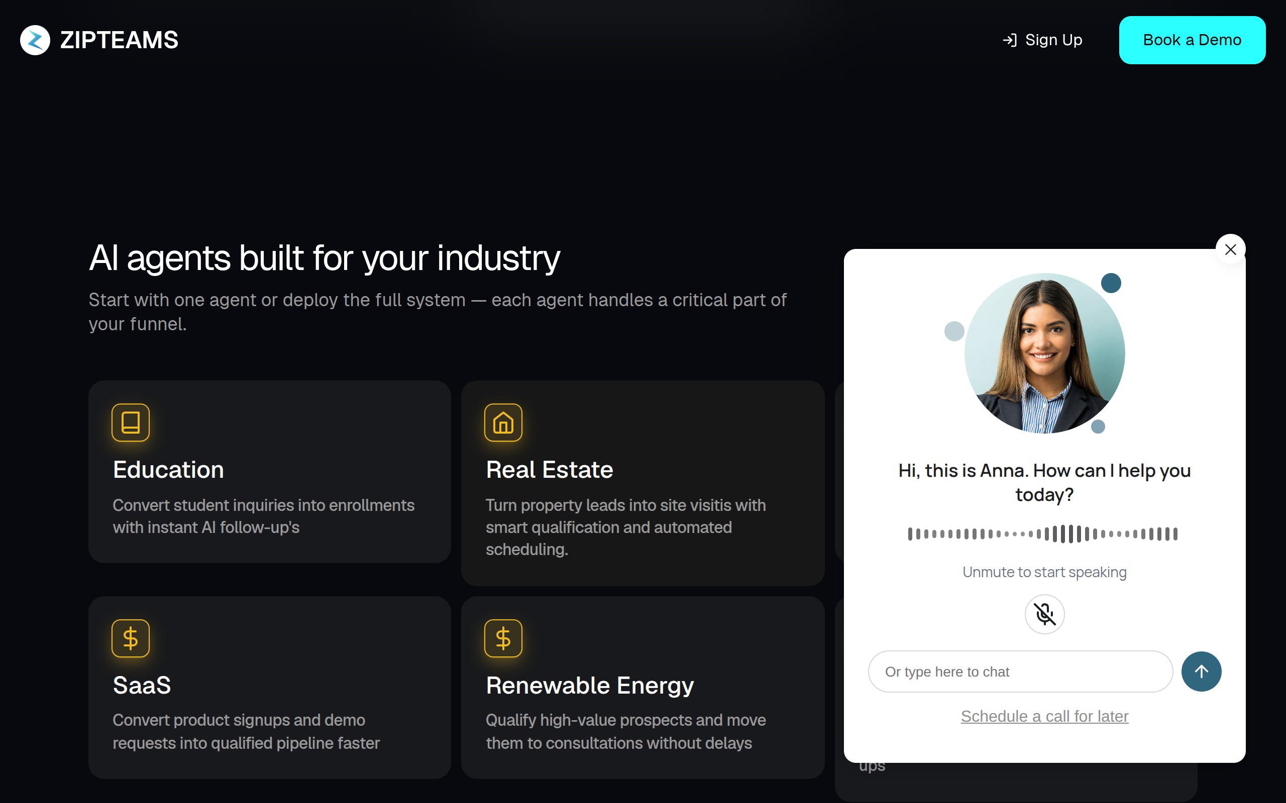 Zipteams - website image