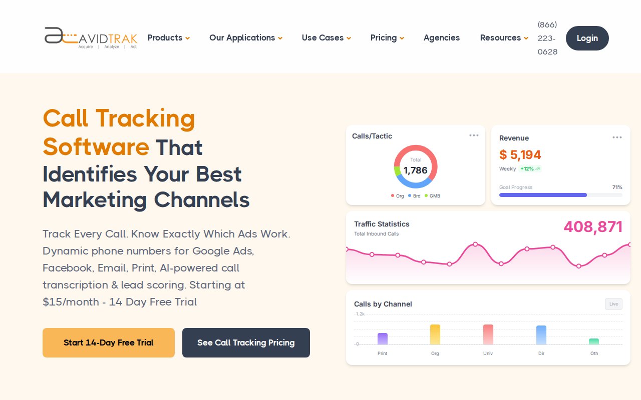 AvidTrak - website image