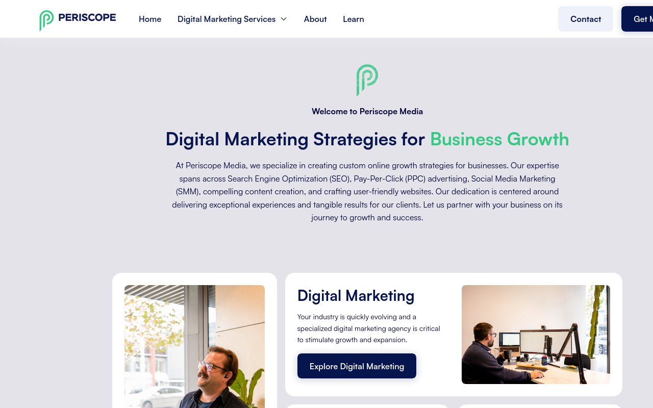 Periscope Media - website image
