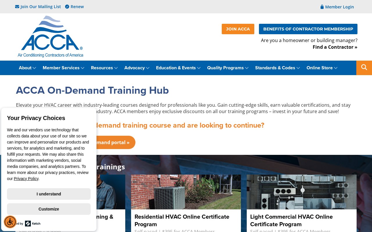 Air Conditioning Contractors of America - website image