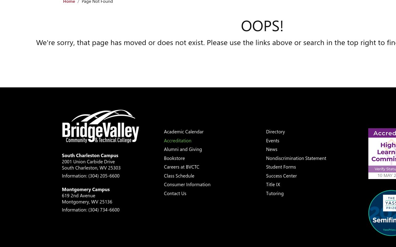 BridgeValley Community and Technical College — Heating, Ventilation, Air Conditioning and Refrigeration (HVACR) - website image