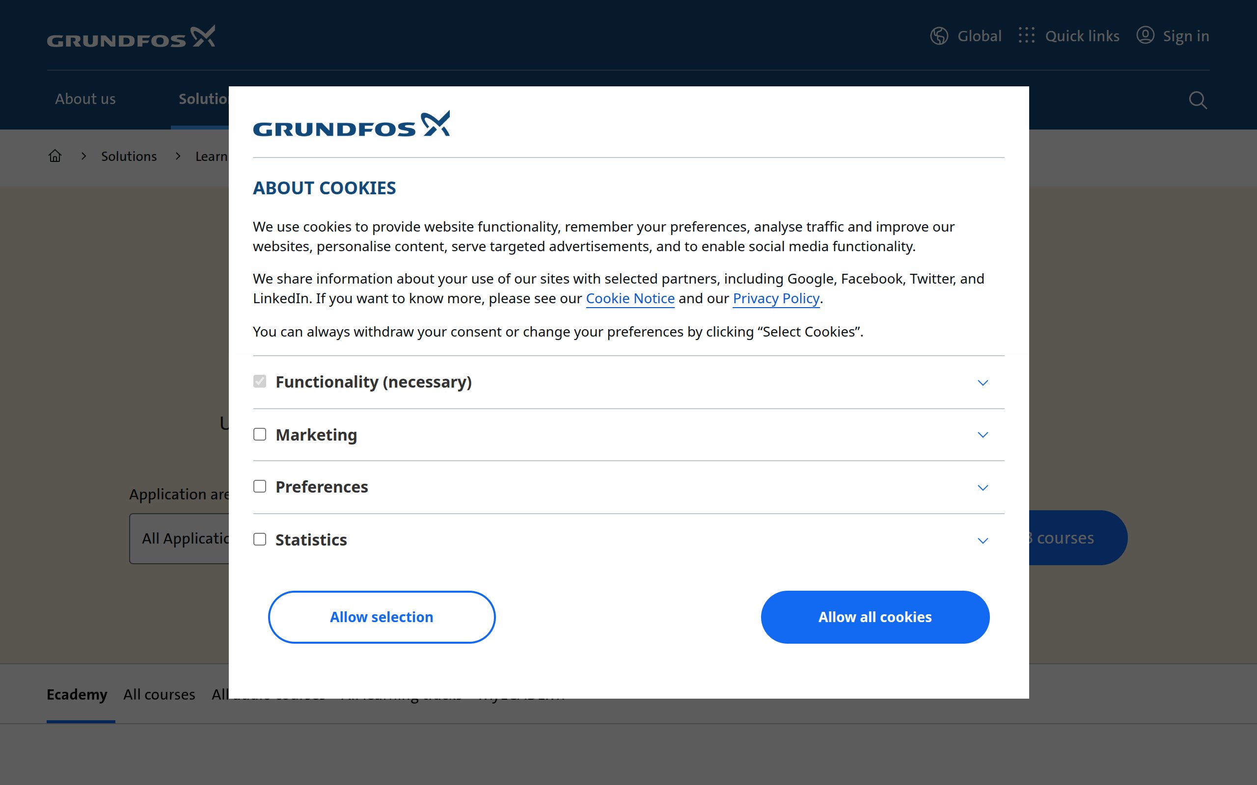 Grundfos A/S - website image