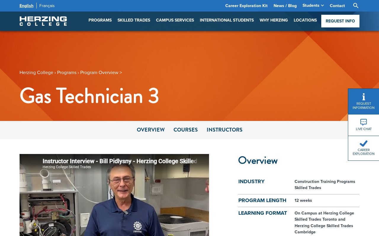 Herzing College — Gas Technician 3 - website image
