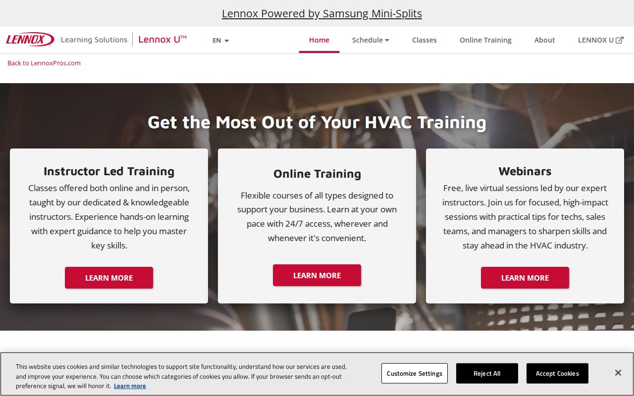 Lennox International - website image