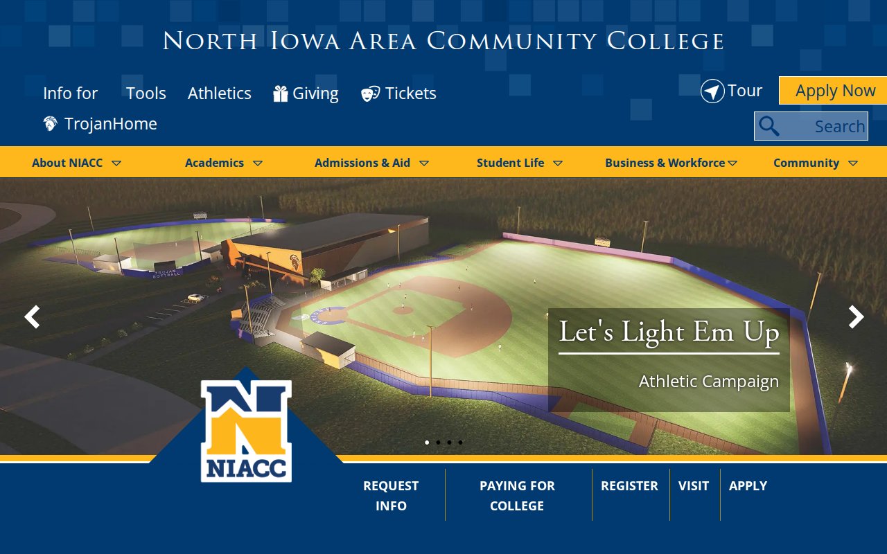 North Iowa Area Community College — Heating and Air Conditioning Technology - website image