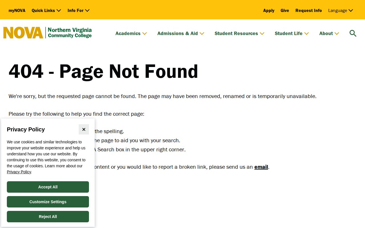 Northern Virginia Community College — Woodbridge — Heating, Ventilation, Air Conditioning and Refrigeration Technology - website image