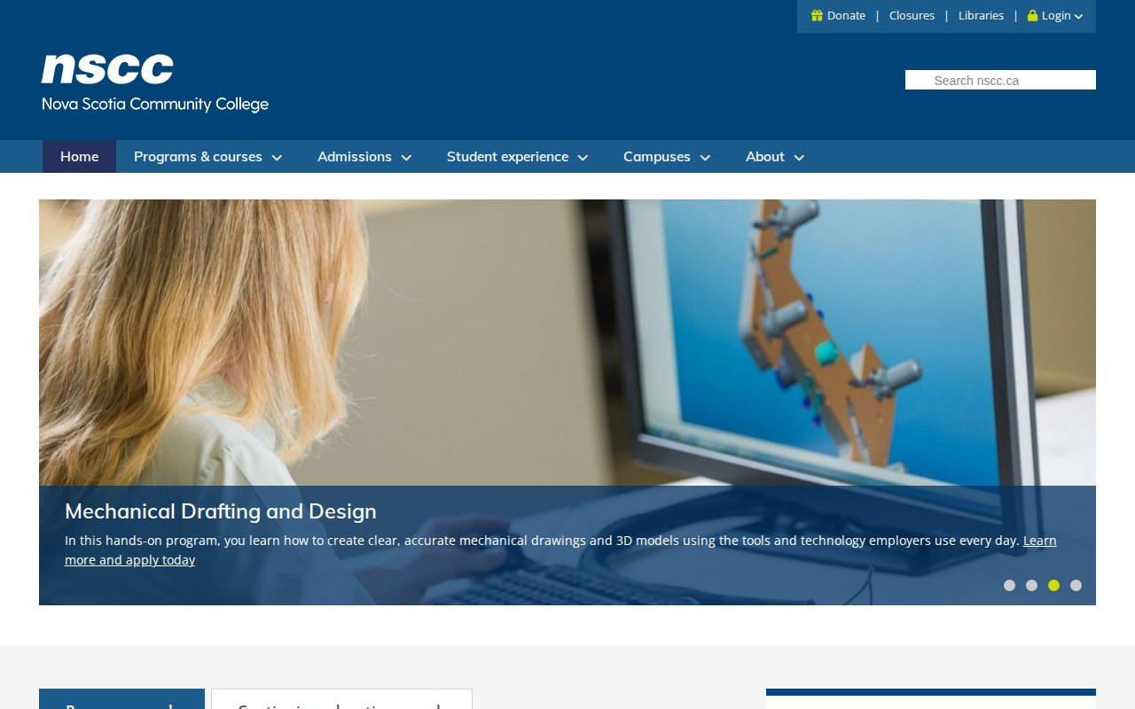 Nova Scotia Community College (NSCC) — Various Campuses — Building Systems Technician (HVAC&R) — Accelerated - website image