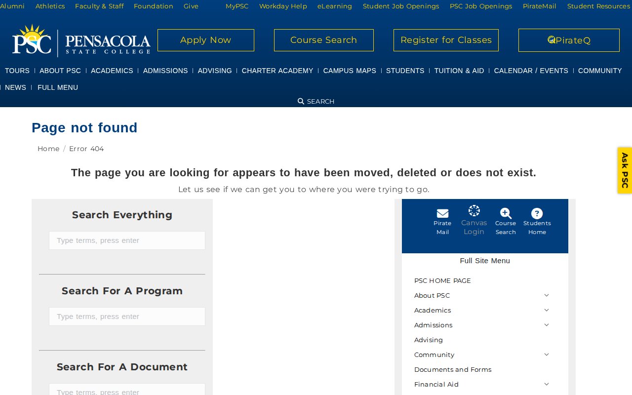 Pensacola State College — Heating, Ventilation, Air Conditioning and Refrigeration (HVACR) - website image