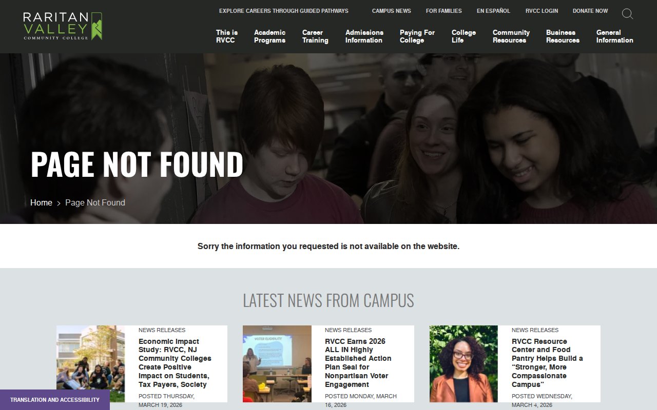 Raritan Valley Community College — Heating, Ventilation, Air Conditioning and Refrigeration Technology - website image