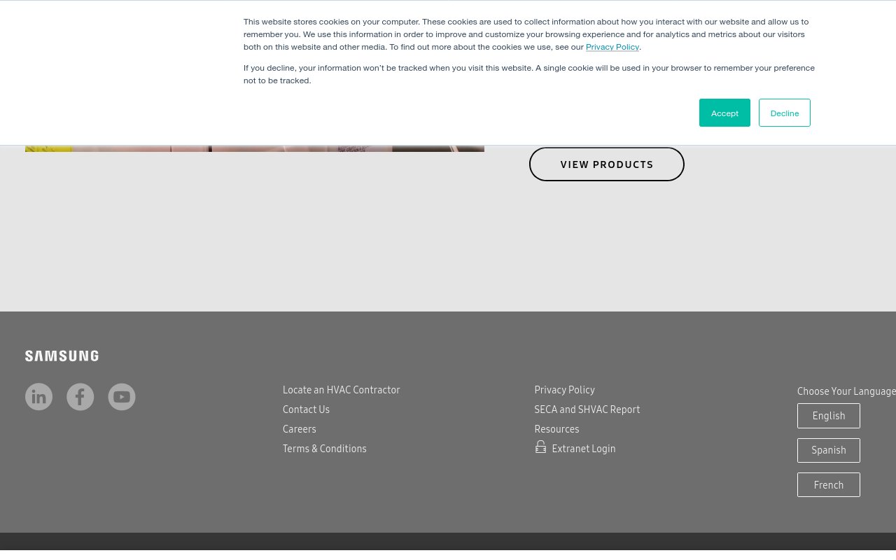 Samsung Electronics - website image