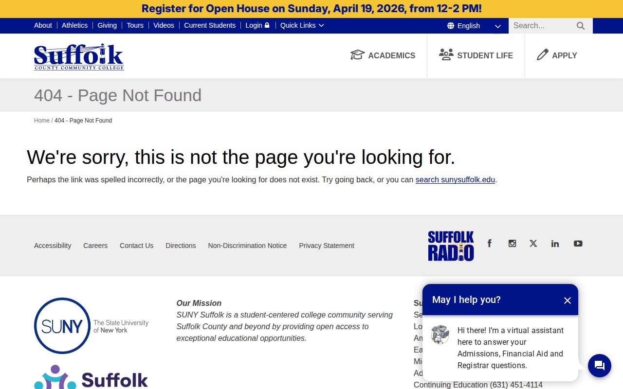 Suffolk County Community College — Heating, Ventilation, Air Conditioning and Refrigeration (HVACR) - website image