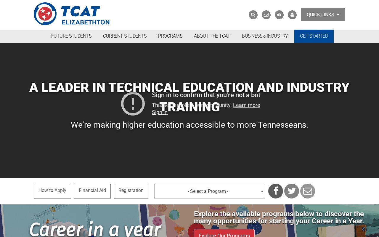 TCAT Elizabethton — Heating, Ventilation, Air Conditioning and Refrigeration Diploma - website image