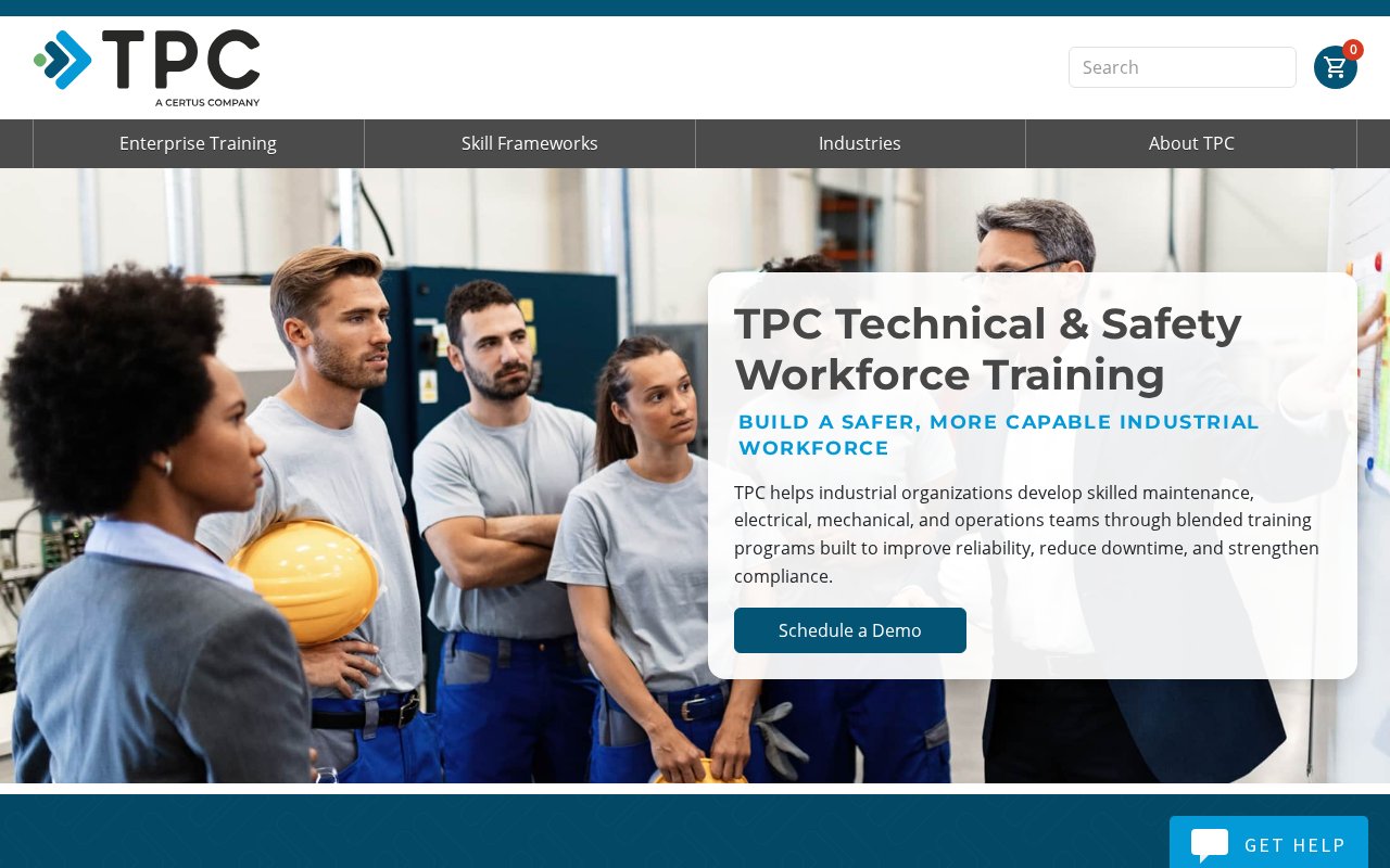TPC Training Systems - website image