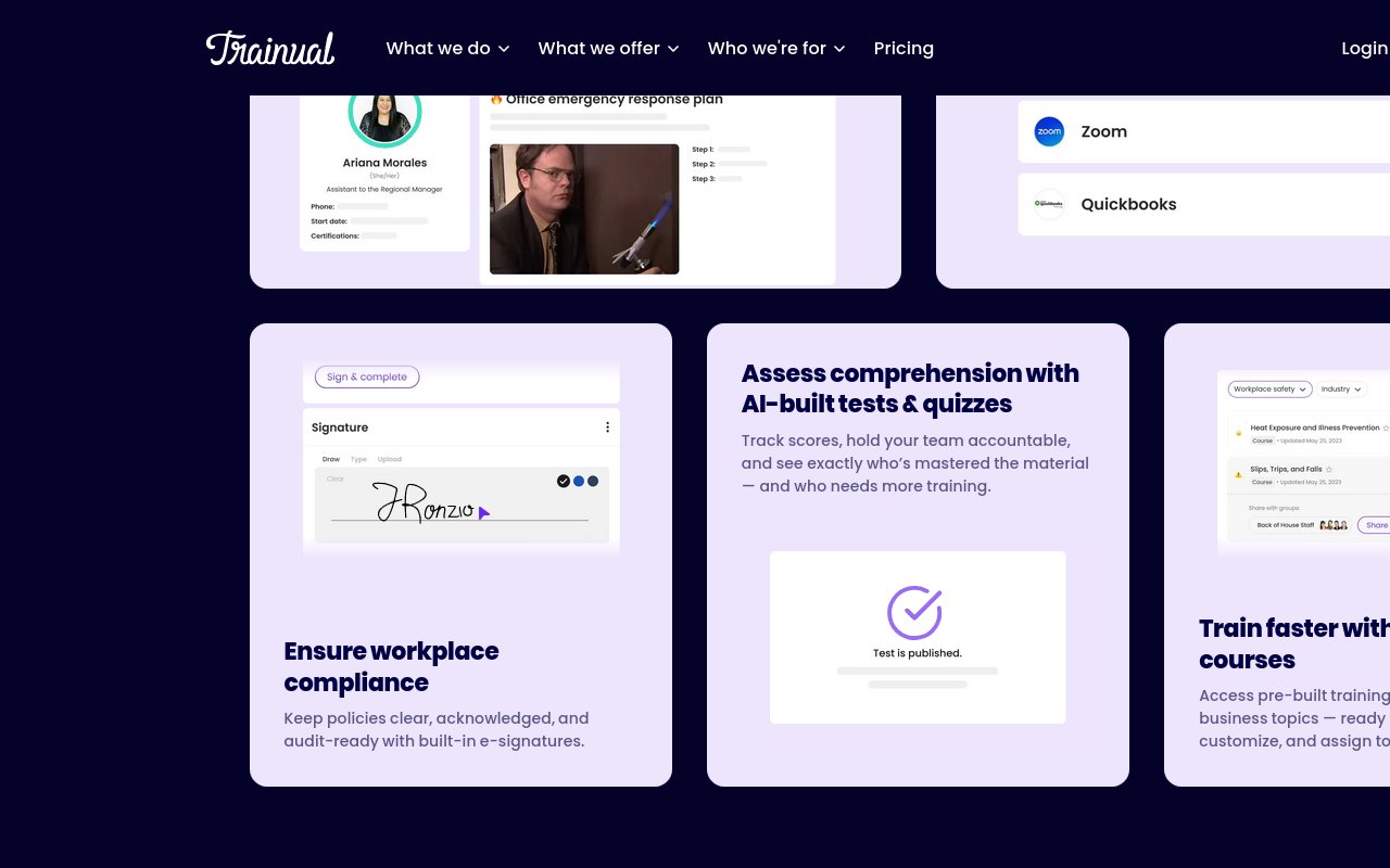 Trainual - website image
