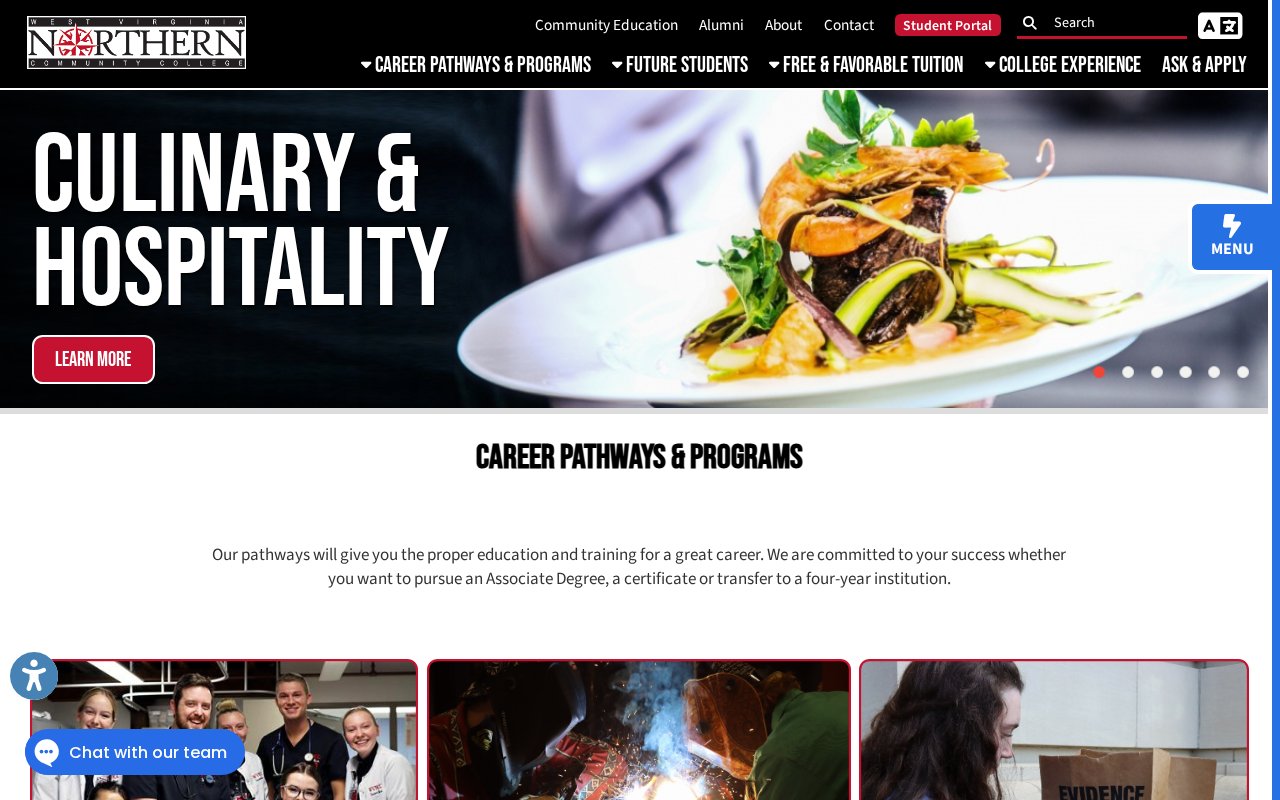 West Virginia Northern Community College — Heating, Ventilation, Air Conditioning and Refrigeration Technology - website image