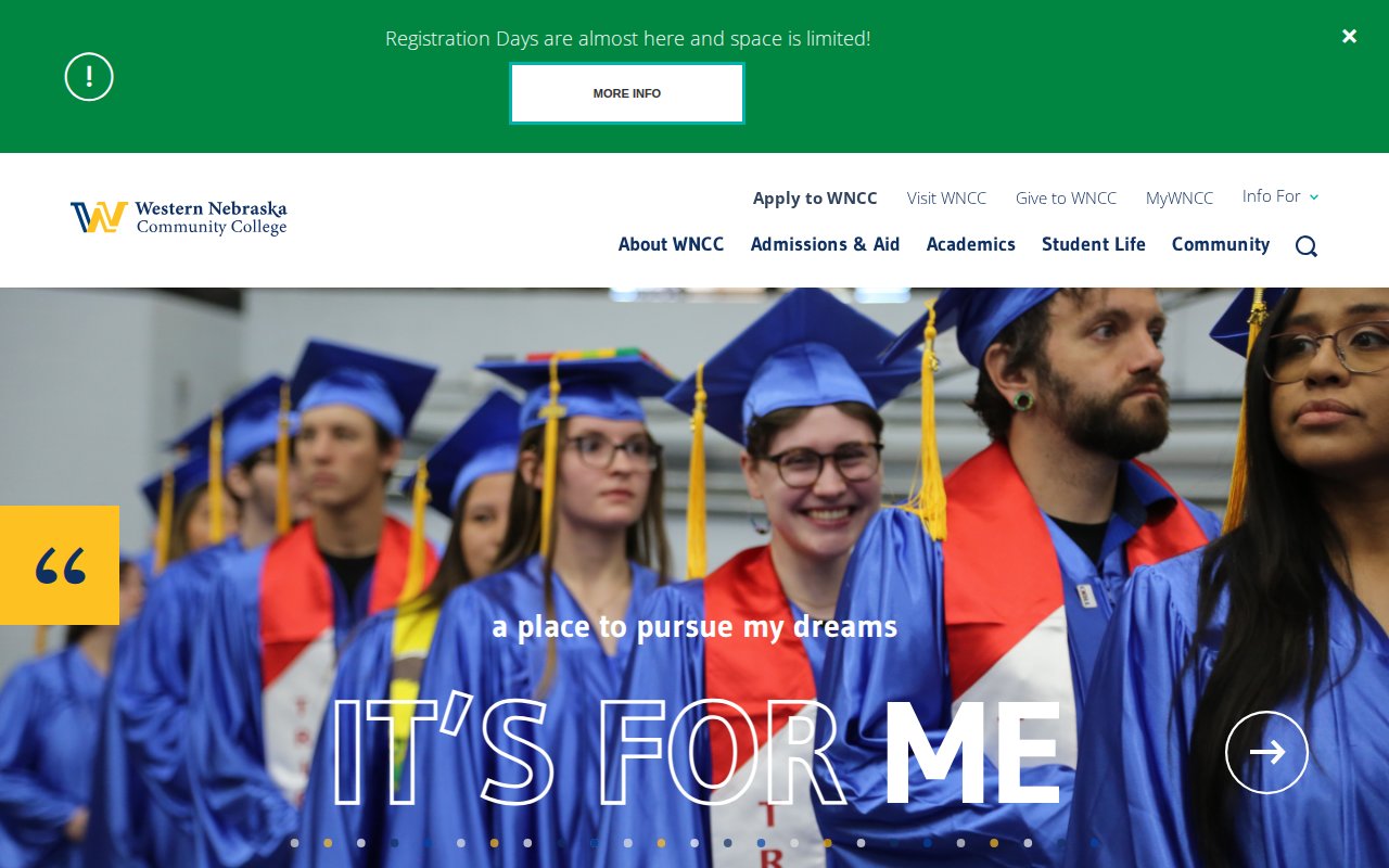 Western Nebraska Community College — Heavy Equipment Technology / Automotive Technology (HVAC component) - website image